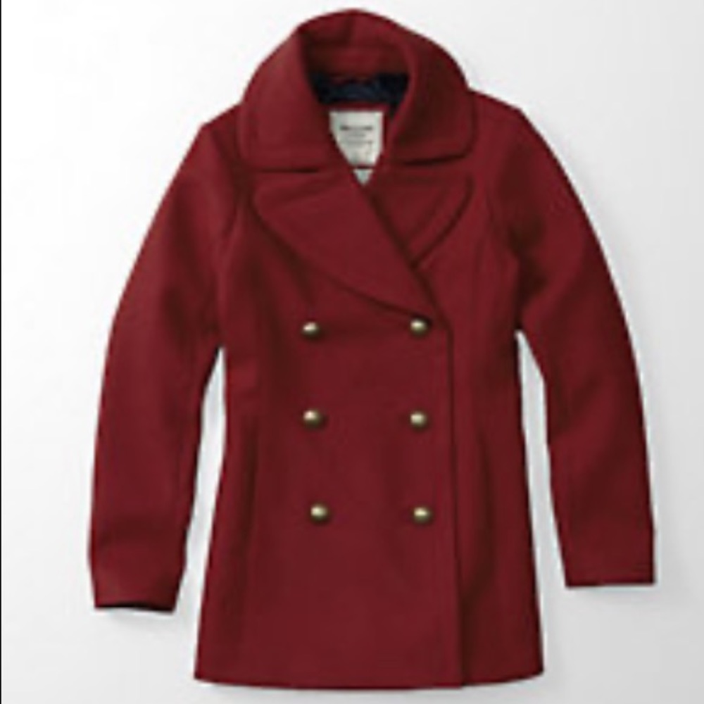 Abercrombie Women’s classic wool pea coat